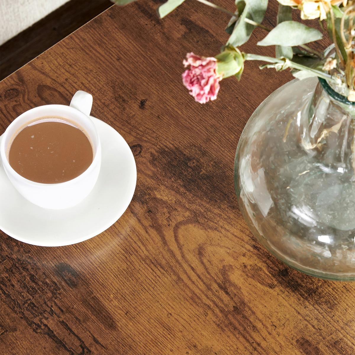 Beistelltisch Schwarz, Braun L: 40cm - Schwarz/Braun, Basics, Papier/Holzwerkstoff (40/40/46,4cm)