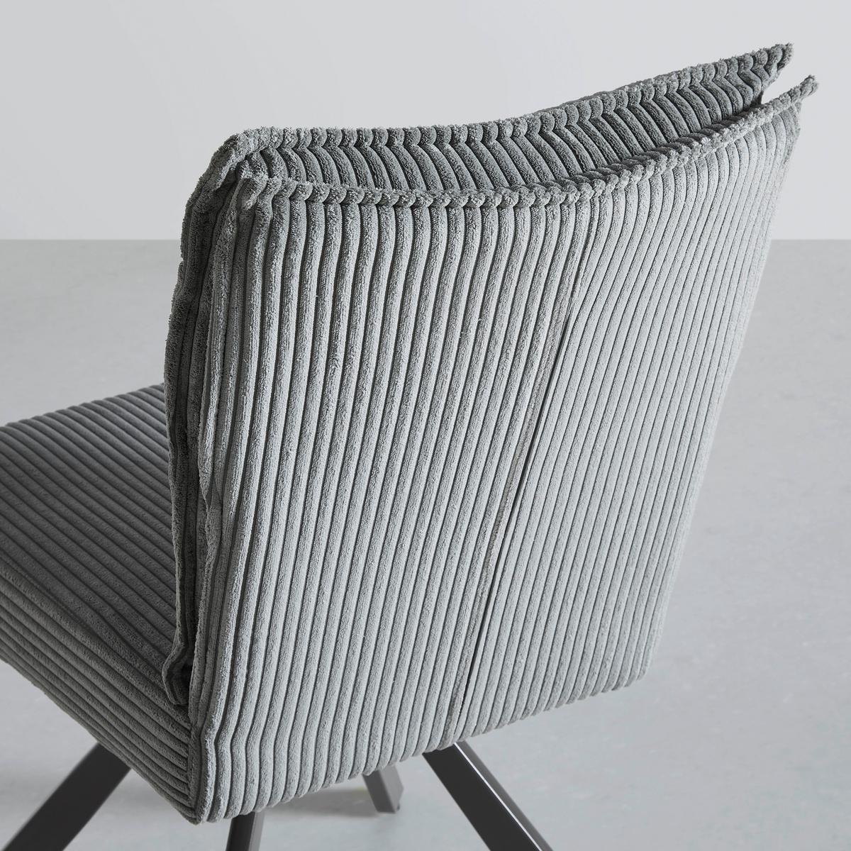 Otoční židle FINA šedá - šedá/tmavě šedá, Moderní, kov/dřevo (49/91/64cm) - Bessagi Home