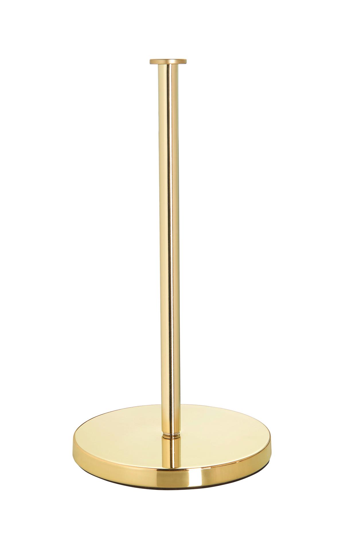 Držiak na kuchynské utierky Leif, Ø/V: 16/31cm - zlatá, Modern, kov/plast (16/31cm) - Mömax