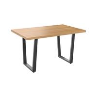 Esstisch Rudi 140 - Schwarz/Eiche Artisan, MODERN, Holzwerkstoff/Metall (140/75/90cm)