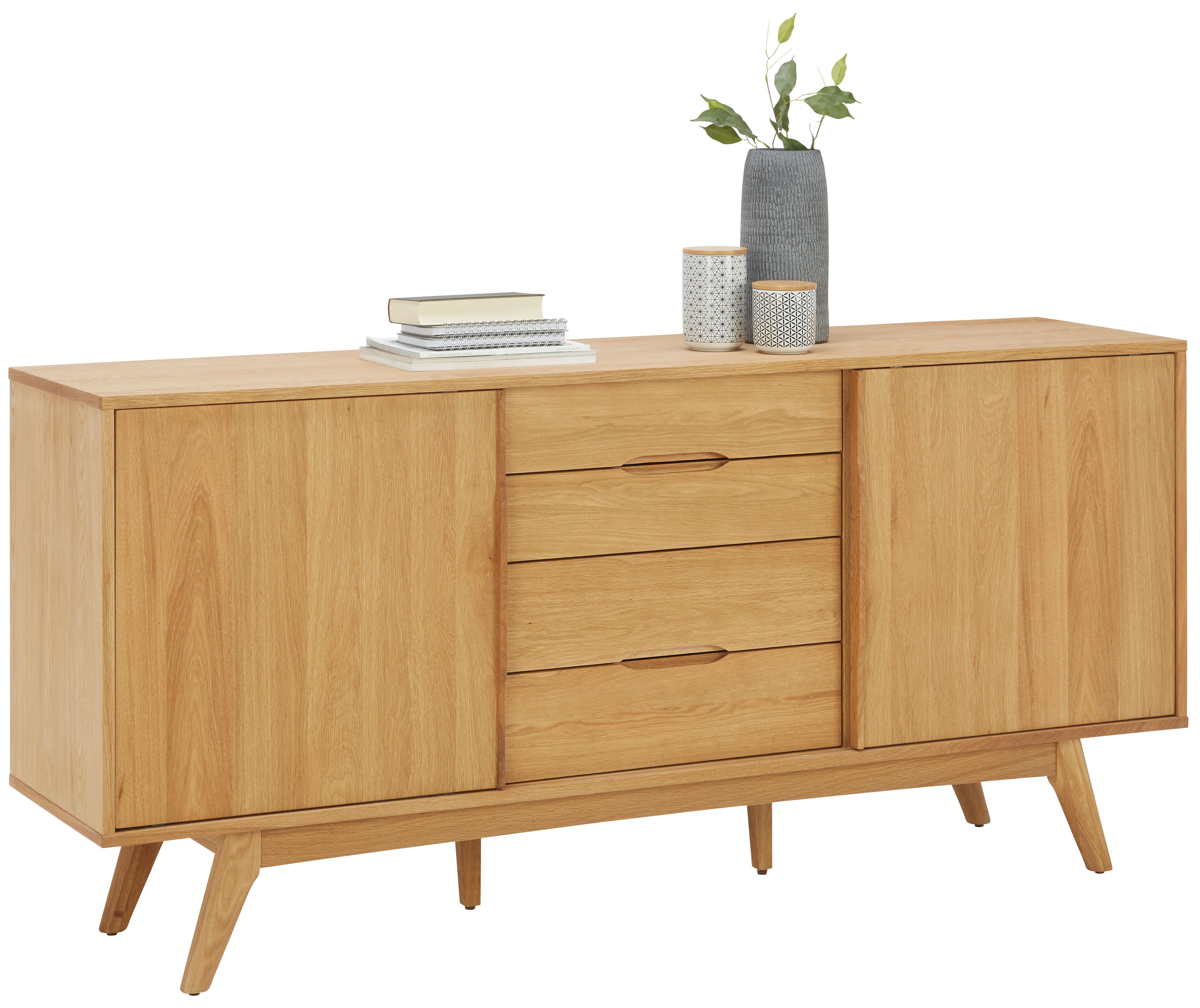 ŠIROKÁ KOMODA MARTE - farba duba, Design, drevo/kompozitné drevo (180/84/44cm) - Lomoco