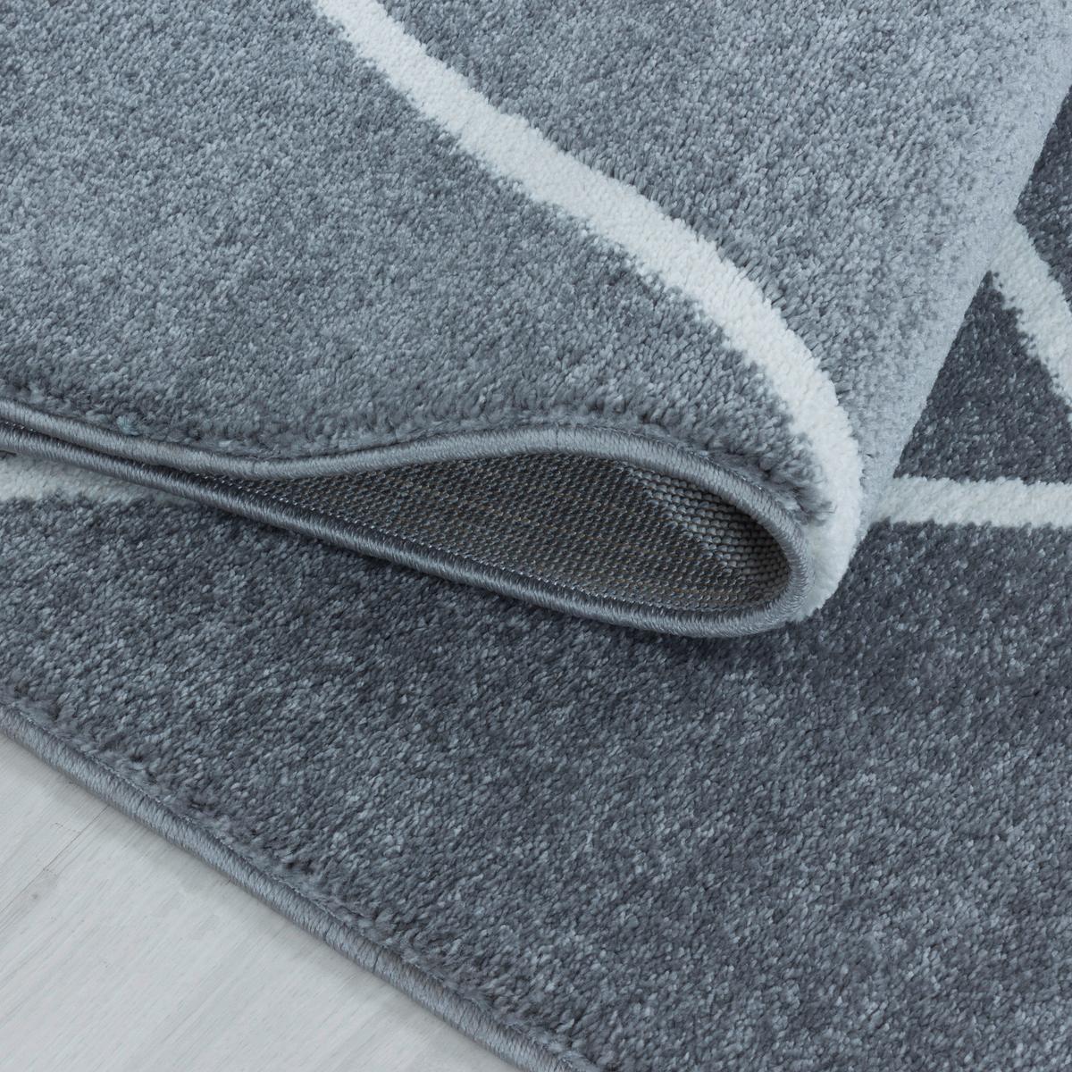 Hochflor Teppich Silberfarben Rio 80x150 cm - Silberfarben, Basics, Textil (80/150cm)