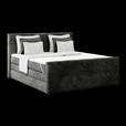 Boxspringbett mit Topper und Bettkasten 160x200 cm Medino - Anthrazit, KONVENTIONELL, Holz/Holzwerkstoff (160/200cm) - Luca Bessoni