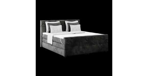 Boxspringbett mit Topper und Bettkasten 160x200 cm Medino - Anthrazit, KONVENTIONELL, Holz/Holzwerkstoff (160/200cm) - Luca Bessoni