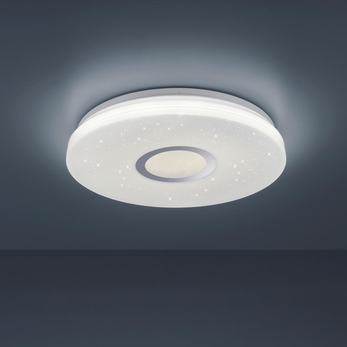 LED-Deckenleuchte Jonas Ø 41,6 cm mit Farbtemperaturwechsler - Weiß, KONVENTIONELL, Kunststoff/Metall (41,6/16cm)