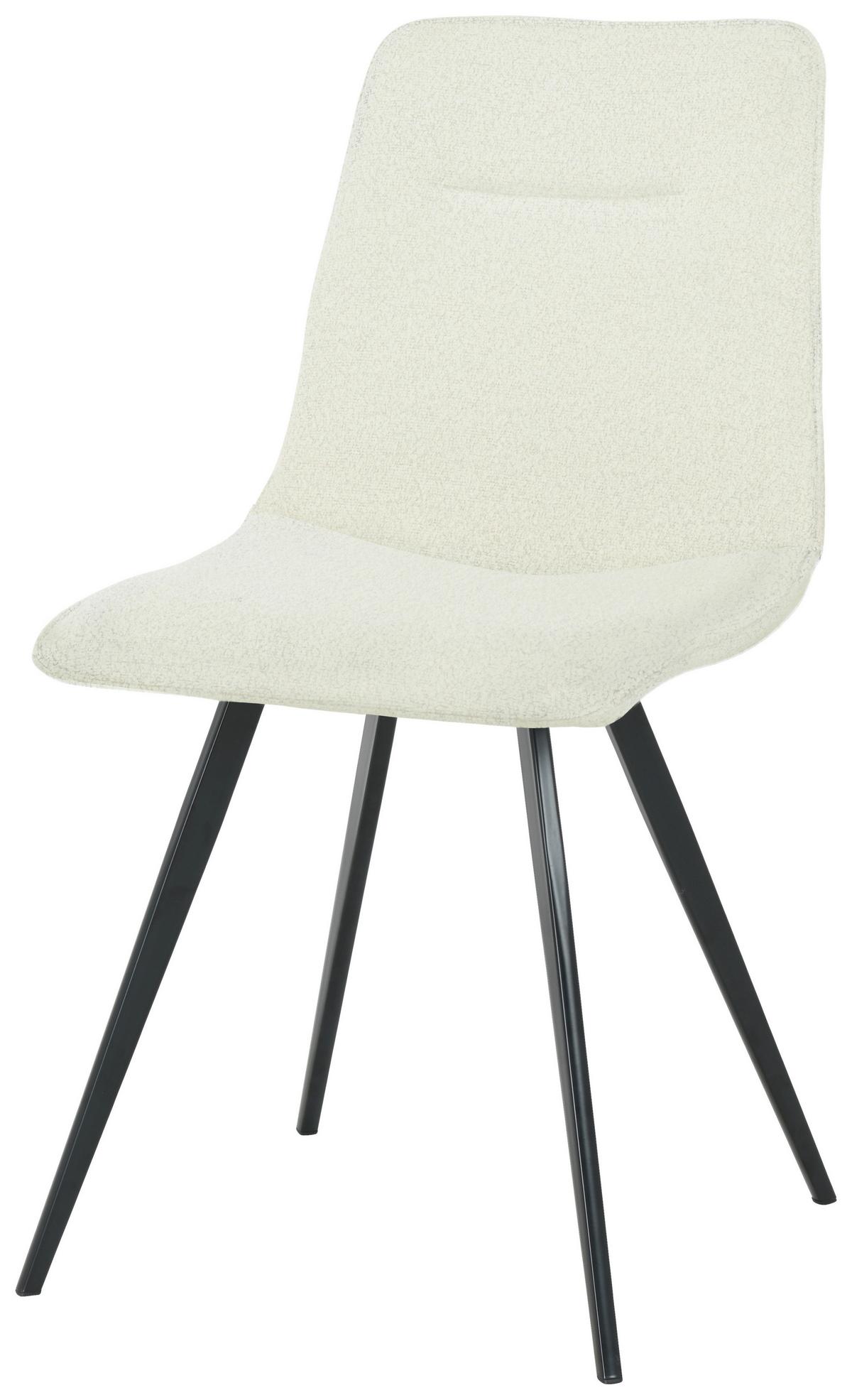 Négylábú Szék Kira Giga-S - fekete/fehér, Modern, textil/fa (47/88/56cm) - Nedis SmartLife