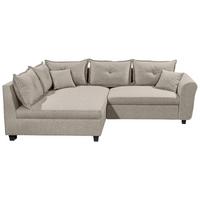 Ecksofa Liz Sandfarben S: 175x252 cm - Sandfarben/Schwarz, MODERN, Textil (175/252cm) - Livetastic