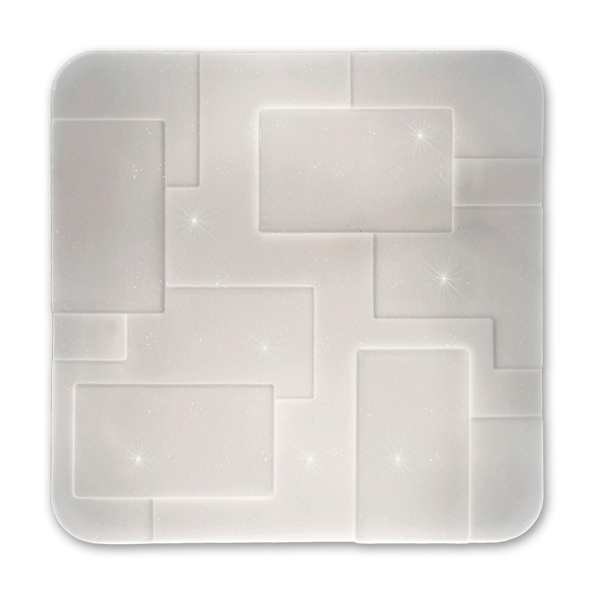 Led-deckenleuchte Luxor L: 54 Cm Dimmbar Mit Fernbedienung - Weiß, Design, Kunststoff/Metall (54/6,5cm) - Näve