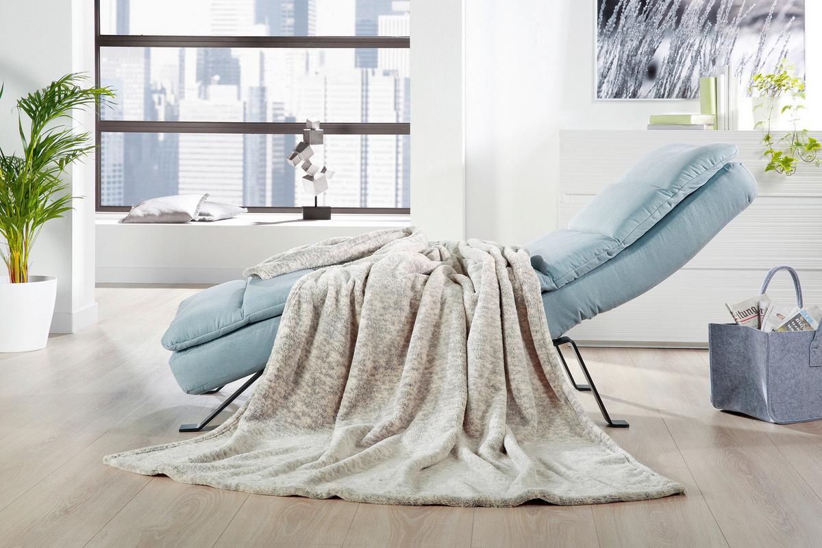 Kuscheldecke Alaska 150x200 cm - Bordeaux/Anthrazit, LIFESTYLE, Textil (150/200cm)