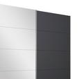Schwebetürenschrank Mit Spiegel B: 361 cm Miami, Grau Metallic - Grau, MODERN, Holzwerkstoff (361/210/62cm) - Luca Bessoni