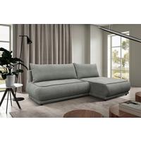 Ecksofa Paros Grau 277x179 Cm - Schwarz/Grau, Design, Textil (277/179cm) - MID.YOU
