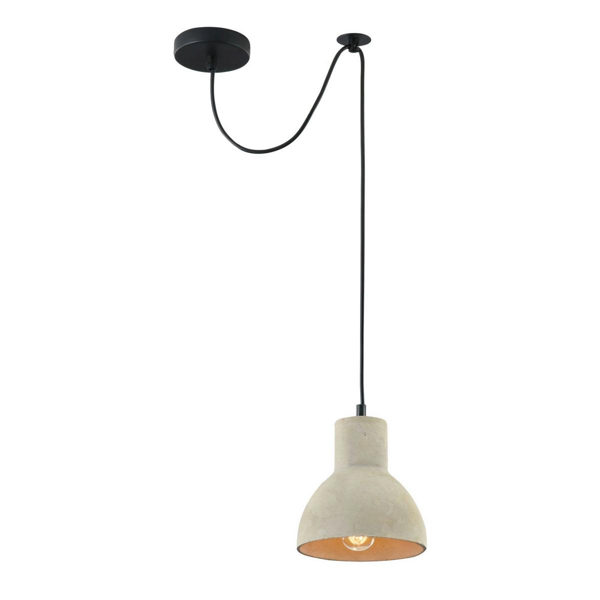 Pendelleuchte Broni - Schwarz/Grau, Trend, Stein/Metall (16/16cm) - MAYTONI