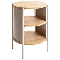 Odkládací stolek Memphis, š: 40 cm - barvy dubu/kašmírová, Trend, kov/kompozitní dřevo (44/60cm)