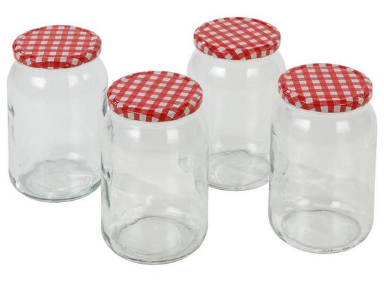 Einmachglas Ulrike, 948 ml - Transparent/Rot, KONVENTIONELL, Glas/Metall (0,948l) Einmachglas Ulrike, 948 ml - Transparent/Rot, KONVENTIONELL, Glas/Metall (0,948l)