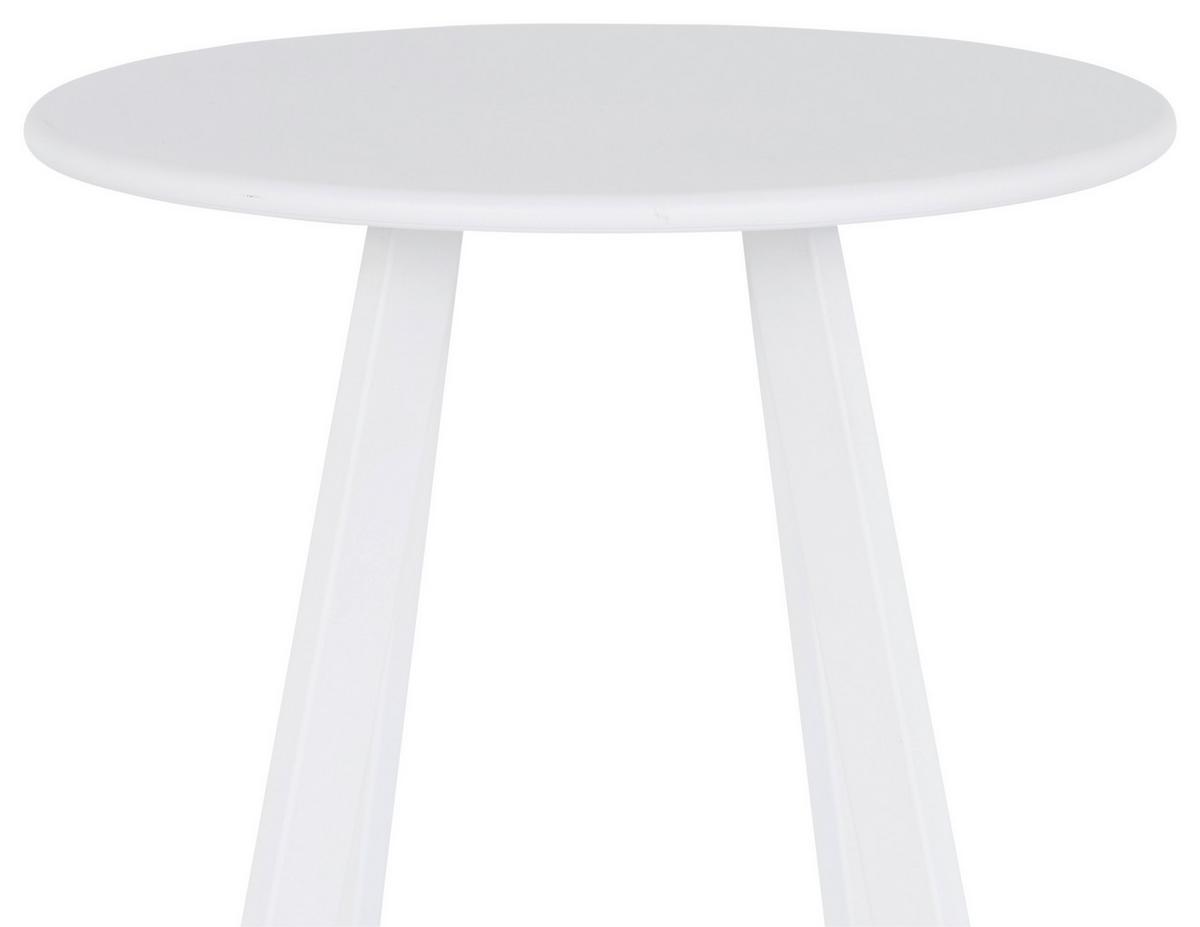 Beistelltisch New York Weiß - Weiß, Design, Metall (40/48/40cm) - P & B