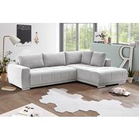 Rozkládací sedací souprava Figaro OTM, pravé provedení - barvy stříbra, Moderní, textil/plast (286/207cm)