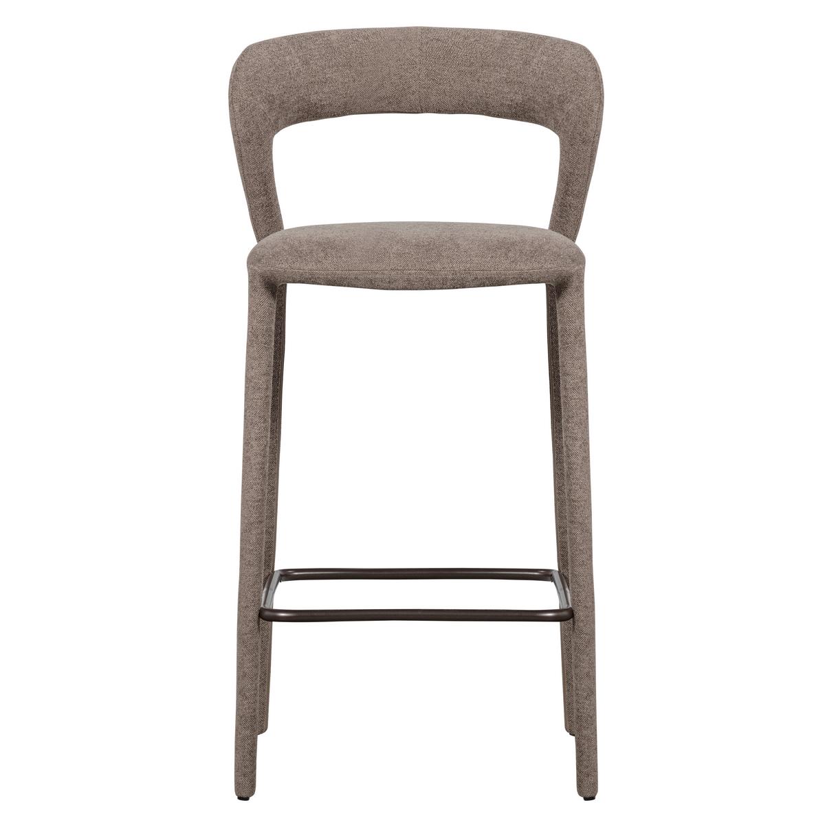 Barhocker Noble Taupe B: 48cm - Taupe, MODERN, Textil (48/95/52cm) - Livetastic