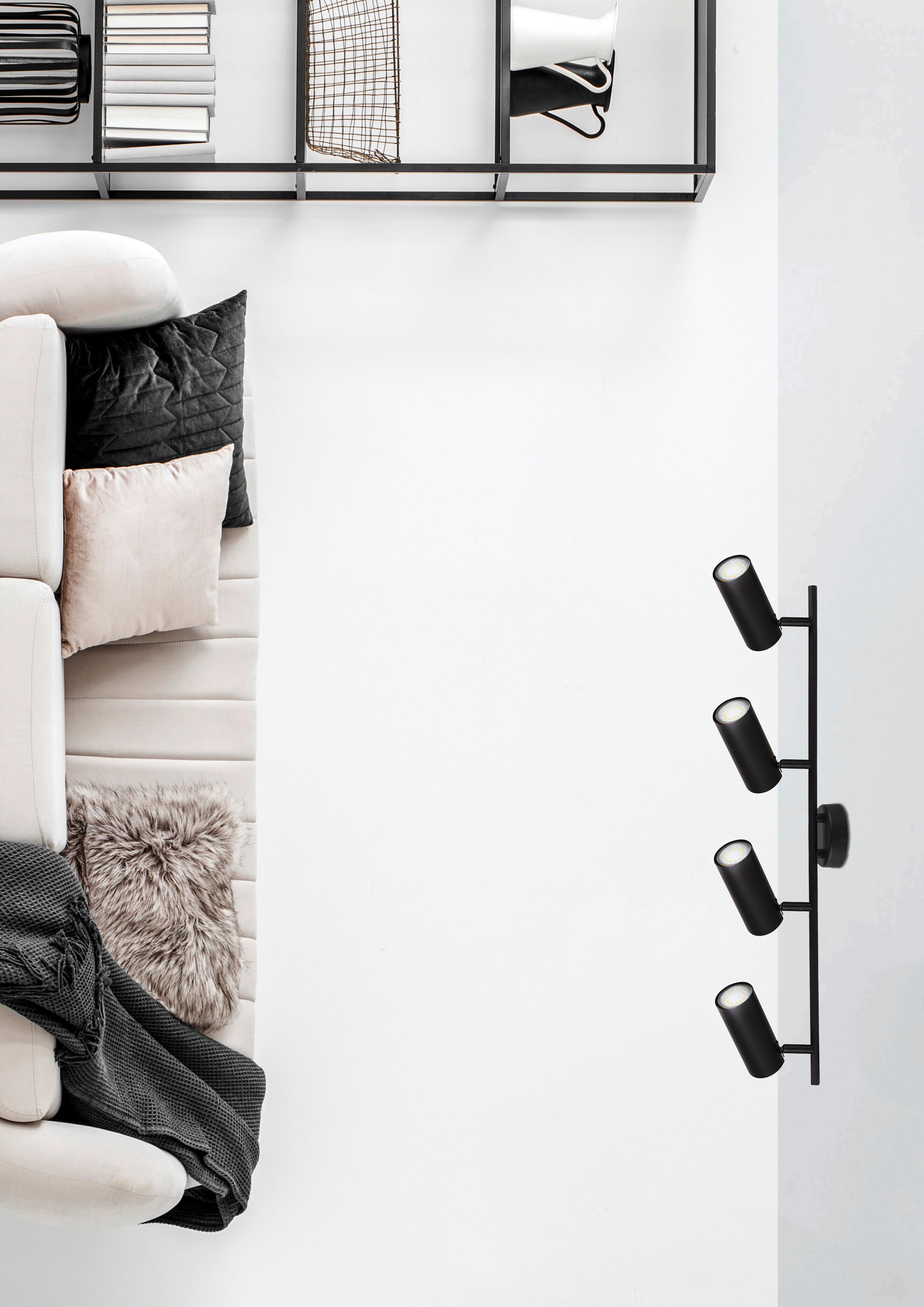 Deckenstrahler 94-01641 - Schwarz, Design, Metall (76/9/18cm)