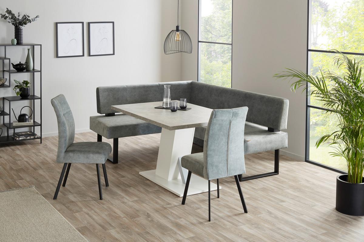 Eckbank Rab Ii - Schwarz/Grün, MODERN, Holz/Holzwerkstoff (160/200cm) - Ondega