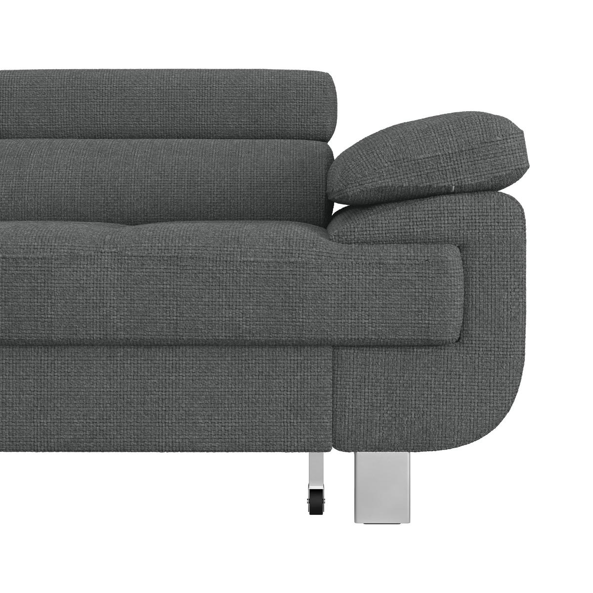Ecksofa Savona - Anthrazit, MODERN, Textil (230/270cm) - Ondega