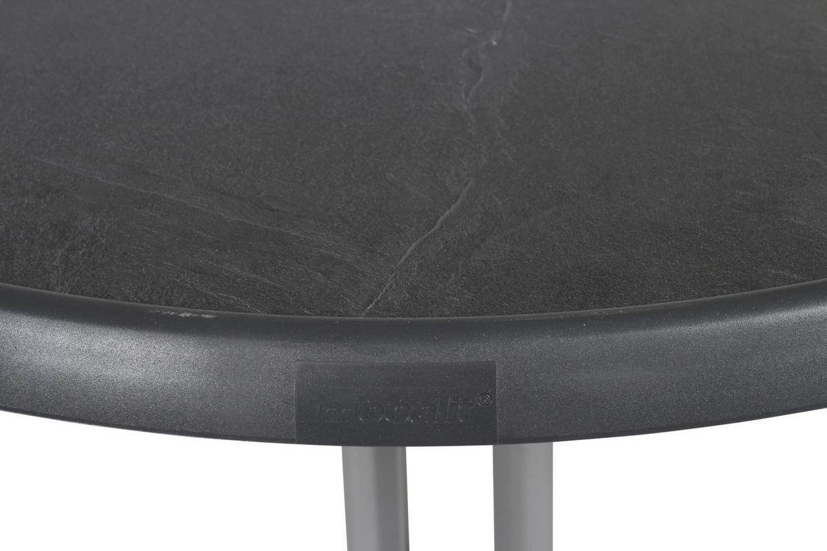 Gartentisch Klappbar Holzwerkstoff/Metall ⌀ 86 cm - Graphitfarben, MODERN, Holzwerkstoff/Metall (86/86/72cm) - Sieger