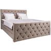 Boxspringbett Swing 2 Beige 180x200 cm H2 - Beige/Schwarz, ROMANTIK / LANDHAUS, Textil (180/200cm) - James Wood