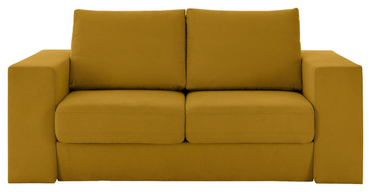 3-sitzer-sofa Looks V-1 - Eichefarben/Gelb, Design, Textil (212/96/107cm) - LOOKS by W.Joop