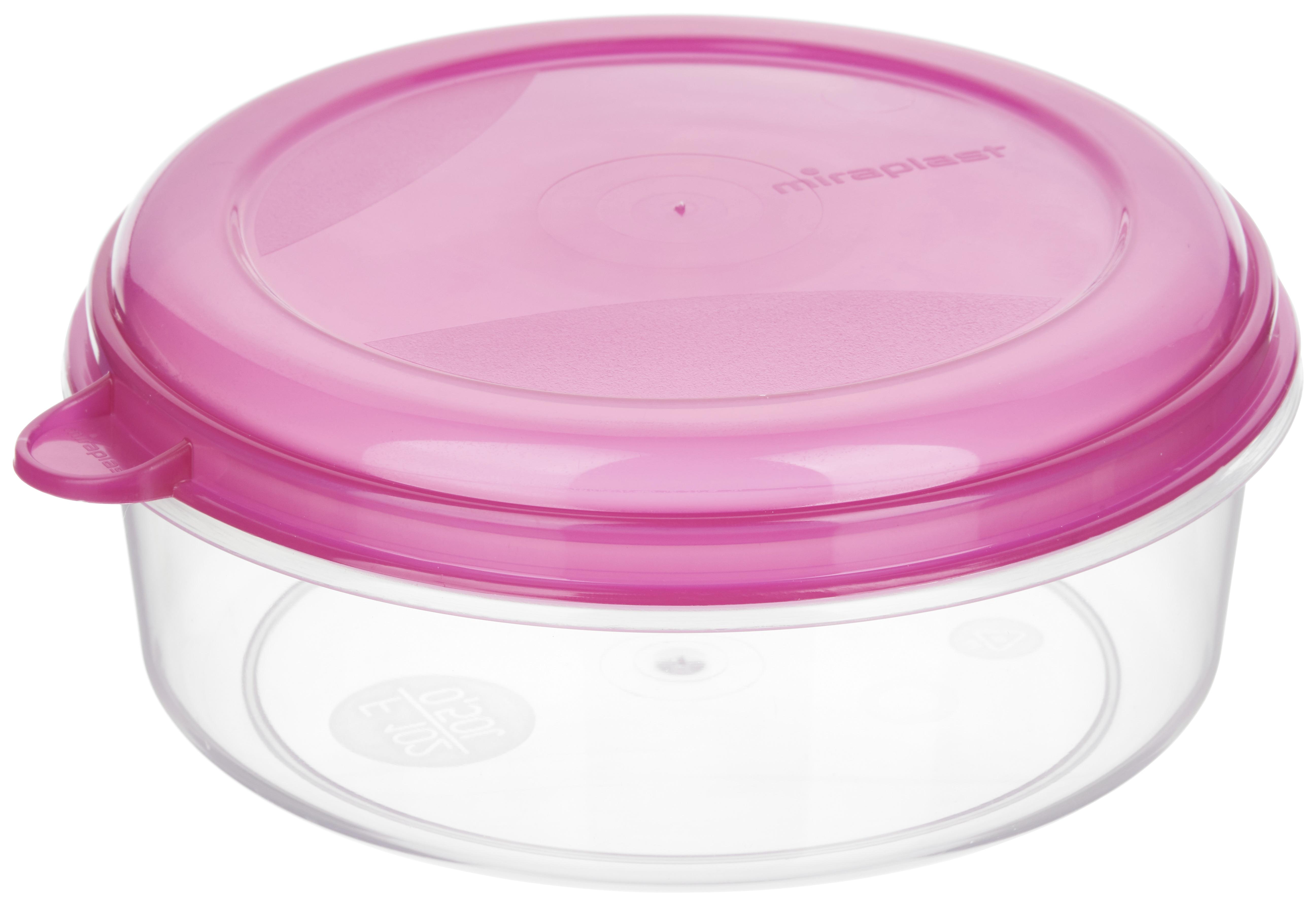 Runde Frischhaltedose aus transparentem Kunststoff