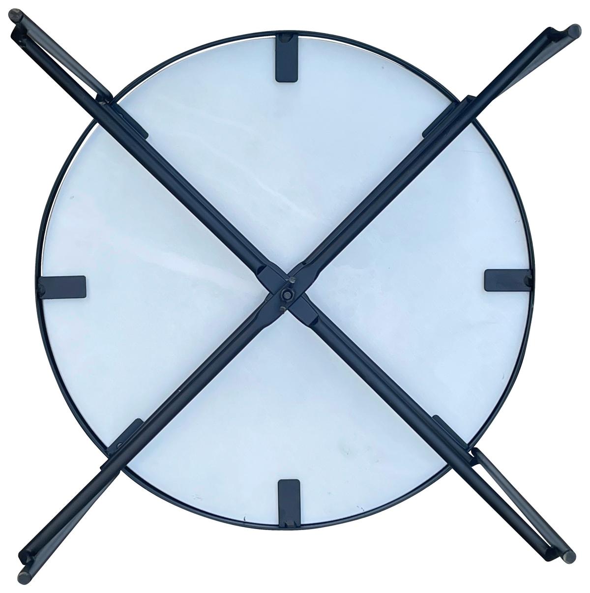 Beistelltisch Mirella 2 - Schwarz, MODERN, Glas/Metall (40/40/40cm)