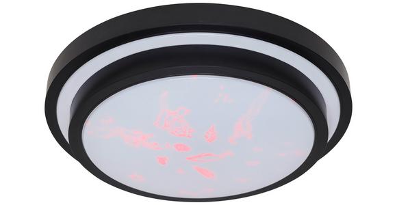 LED-Deckenleuchte Lana Ø 41 cm mit Farbwechsler - Schwarz/Weiß, MODERN, Kunststoff/Metall (41/10cm) - Luca Bessoni
