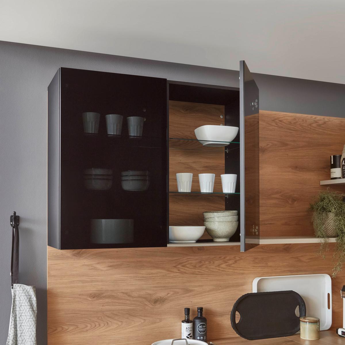 Eckküche Lucca - Sandfarben/Eichefarben, Trend, Holzwerkstoff (191,6/283,2cm) - Vertico