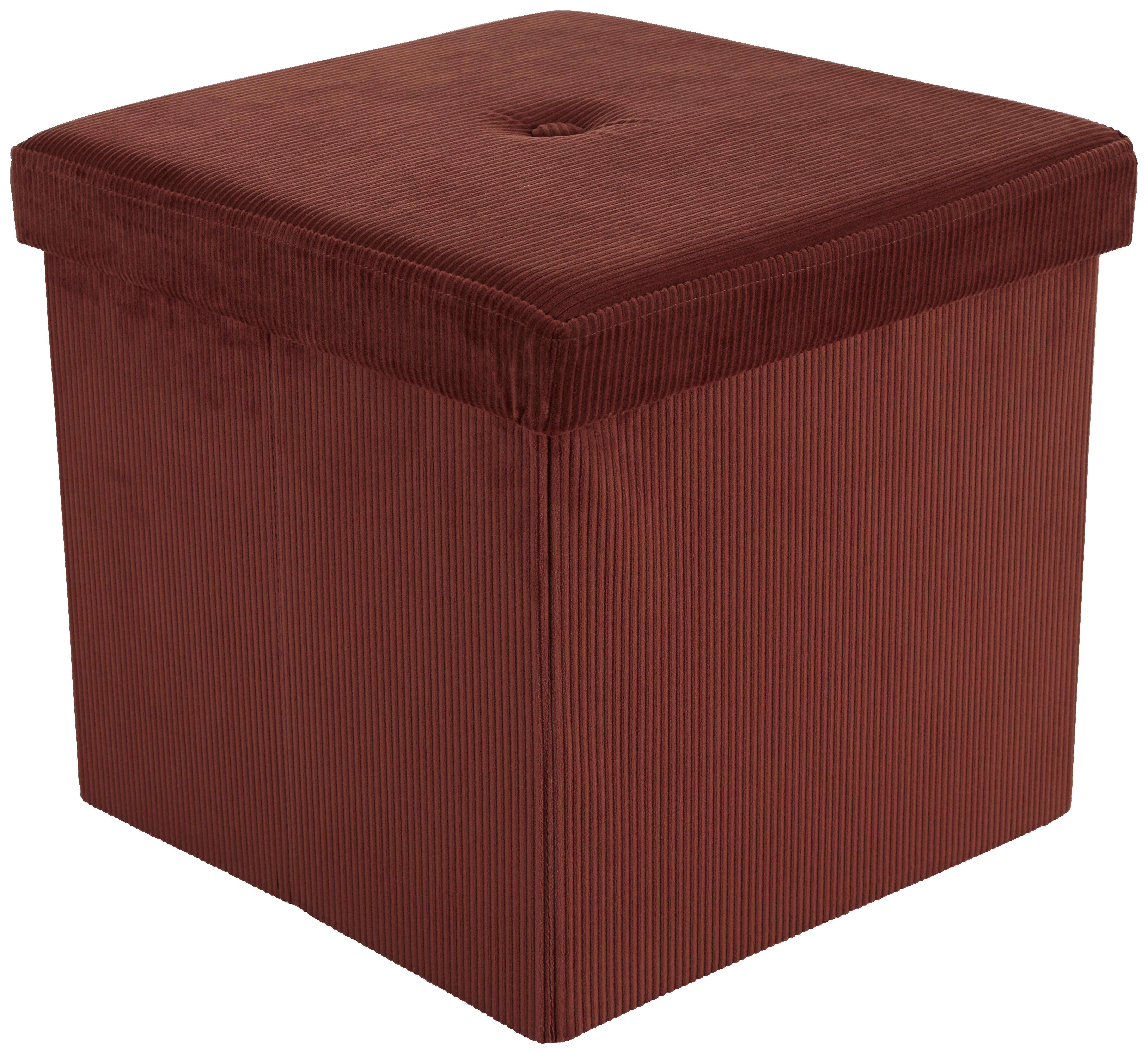 Ülőke Fritz 1 - Barna/Fekete, modern, Faalapú anyag/Textil (38/38/38cm)