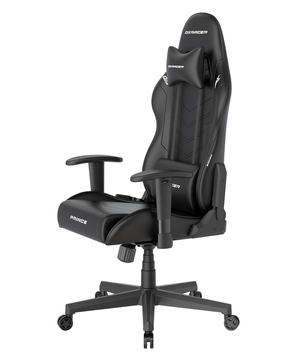 Gamingstuhl Prince Schwarz B: 70cm - Schwarz, KONVENTIONELL, Kunststoff/Textil (70/132/70cm) - Dxracer