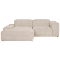 ECKSOFA Hannah Beige S: 170x252cm - Beige/Schwarz, Design, Textil (170/252cm) - MID.YOU