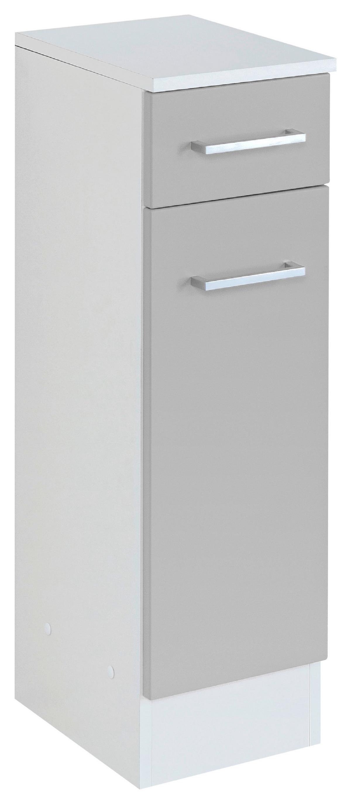 Badezimmer Unterschrank Riga Bxh 25x84 Hellgrau/weiß - Hellgrau/Weiß, MODERN, Holzwerkstoff (25/84/35cm) - Held