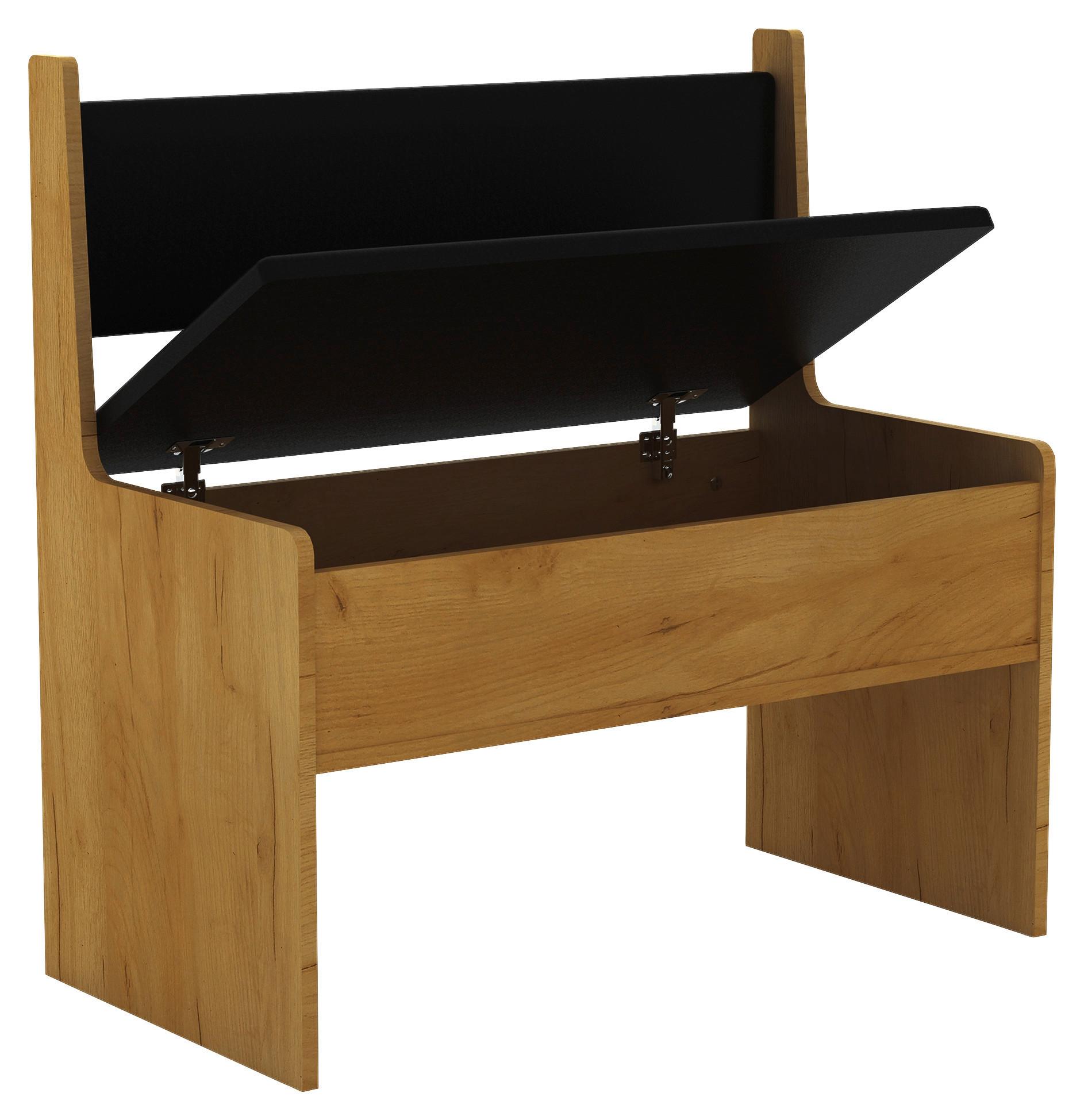 Sitzbank Esal Honigeiche B: 80 cm - Honigeiche, MODERN, Holzwerkstoff (80/80/42cm) - MID.YOU