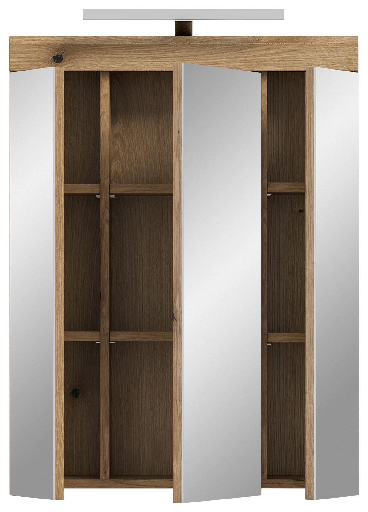 Spiegelschrank Scout Naturfarben B: 60 cm - Naturfarben, MODERN, Glas/Holzwerkstoff (60/79/18cm) - MID.YOU