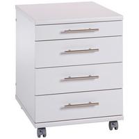 Rollcontainer Lichtgrau Serie 500 41,6x56,9x50 cm - Hellgrau, Basics, Holzwerkstoff/Kunststoff (41,6/56,9/50cm) - MID.YOU