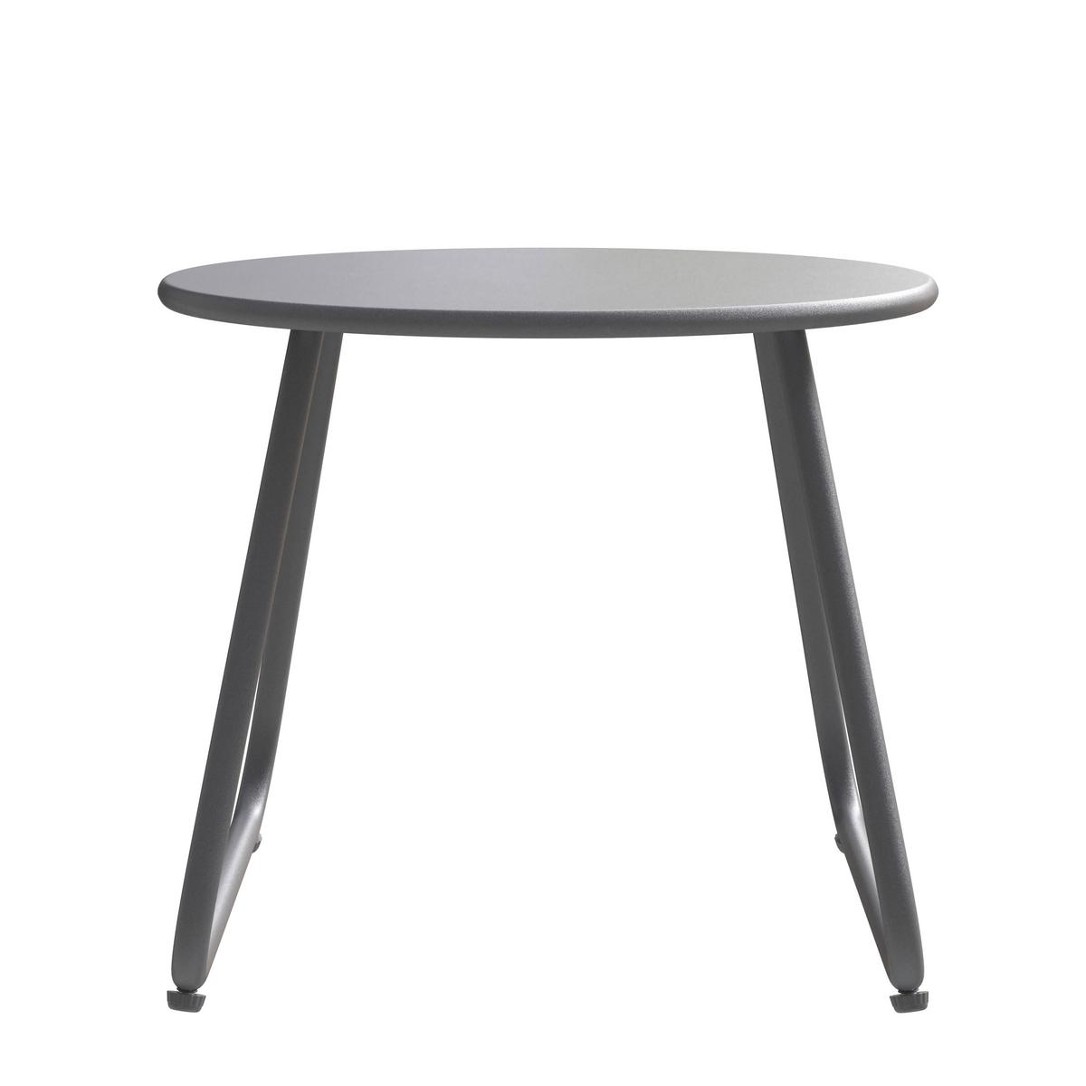 Balkonset Braga - Anthrazit/Hellgrau, MODERN, Textil/Metall - Beldano