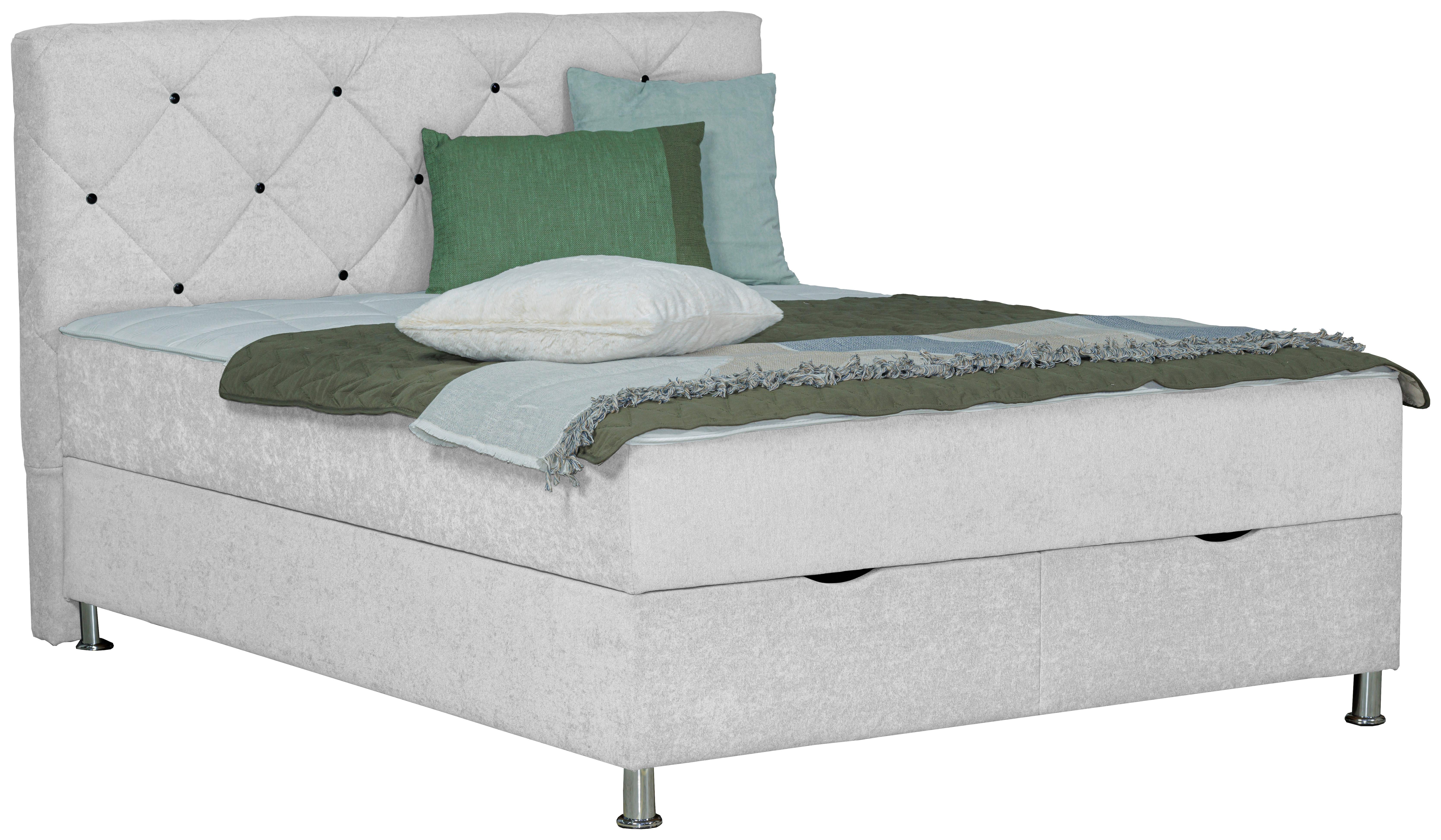 Box-ágy Black Diamond - natúr színű, Design, textil (160/200cm) - Modern Living