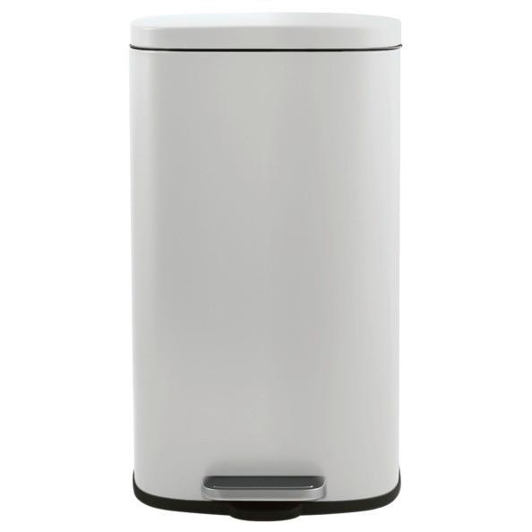 Treteimer Akira 50l Weiß Metall LxBxH: 42,7x29,7x64,3 cm