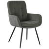 ŽIDLE S PODRUČKAMI NOVA - černá/zelená, Moderní, kov/textil (61/89/67cm) - Premium Living