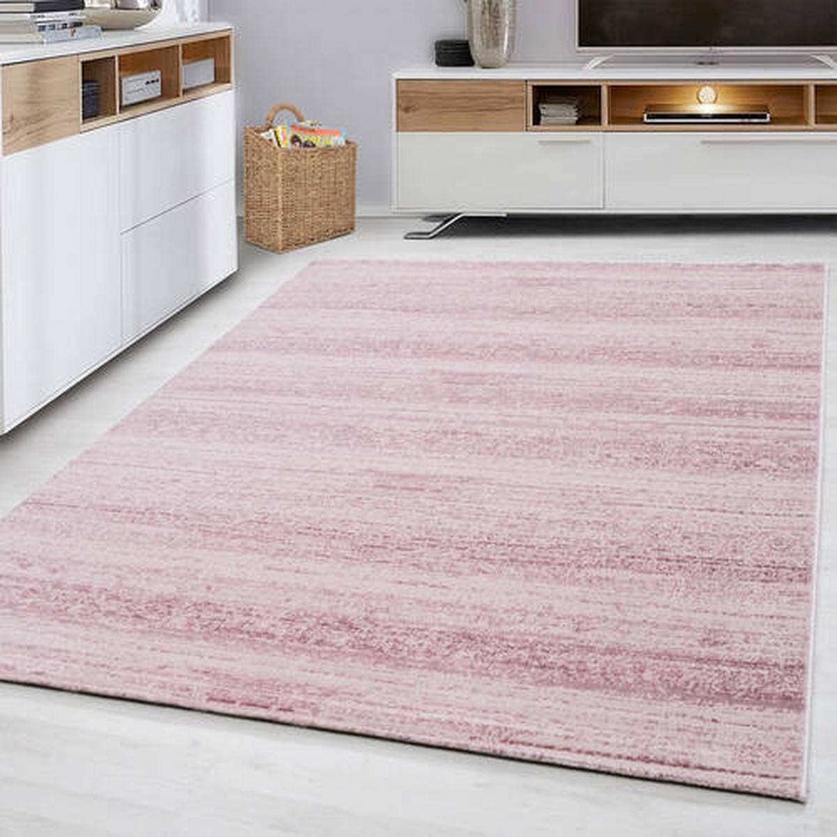 Webteppich Plus - Pink, Basics, Textil (140/200cm) - Novel