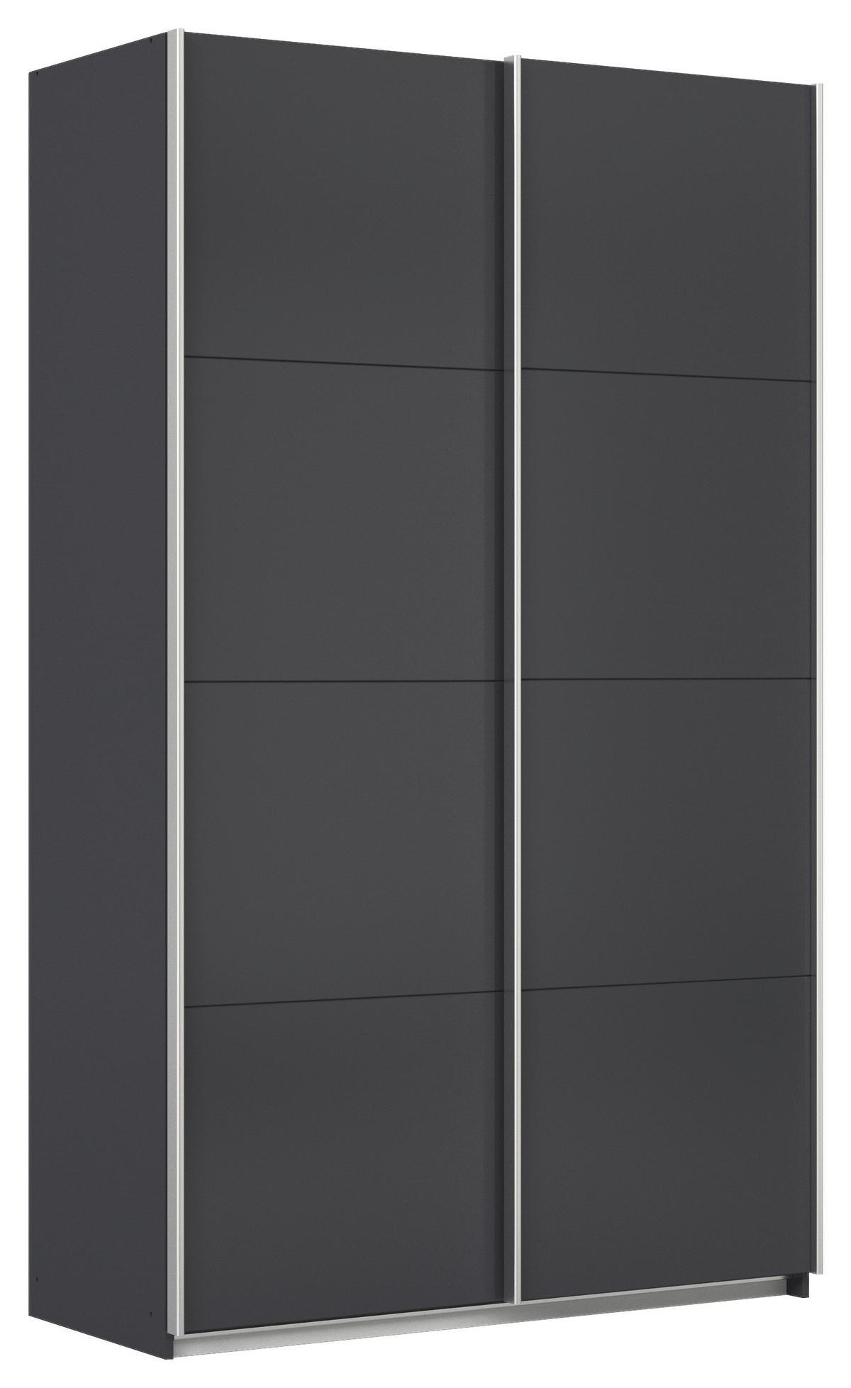 Schwebetürenschrank 136cm Feldkirch, Anthrazit - Anthrazit, MODERN, Holzwerkstoff (136/229/62cm)