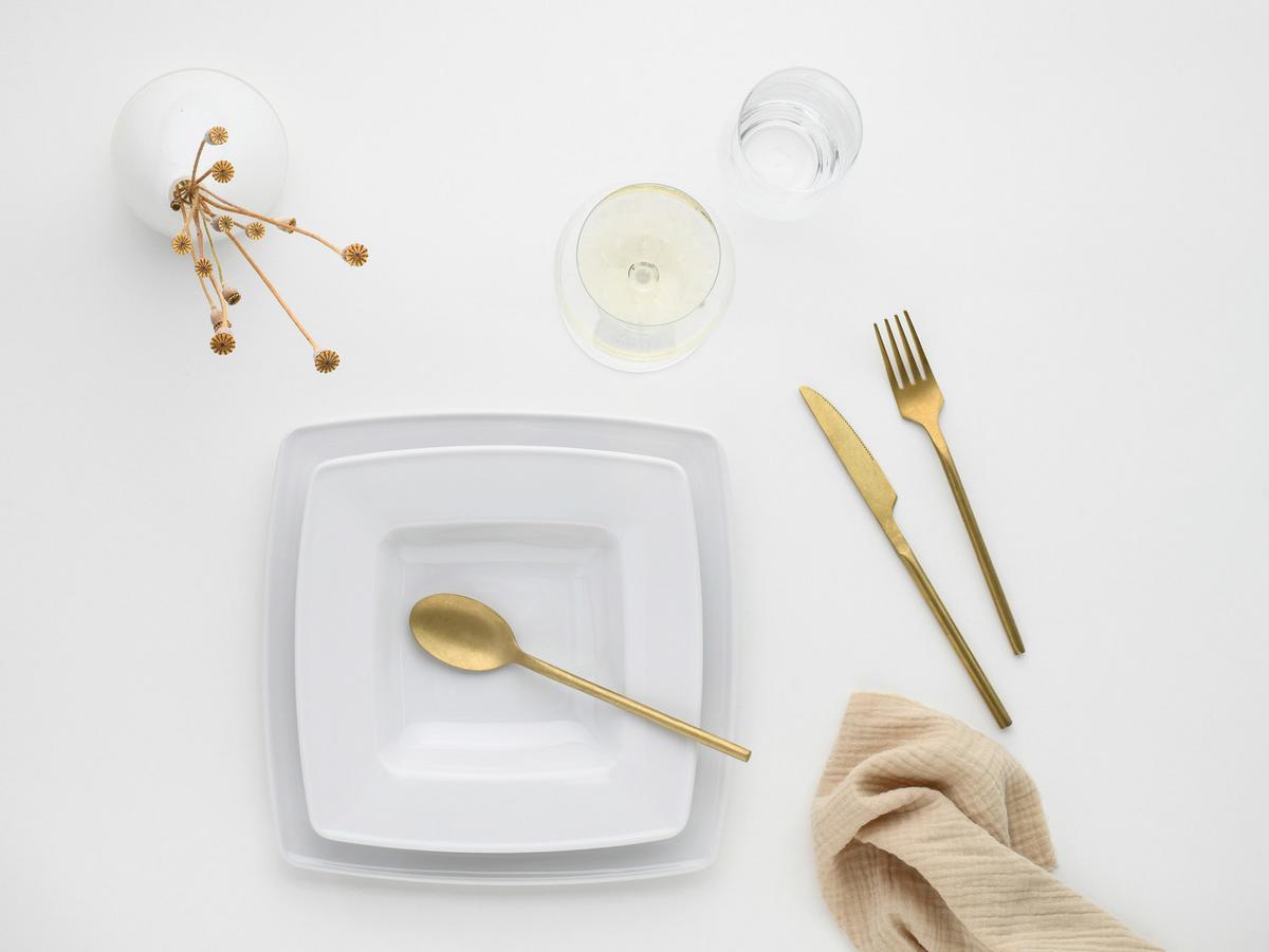 Tafelservice Victoria Porzellan 6 Personen - Weiß, Basics, Keramik - Creatable