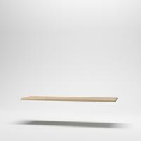 Munkalap Corina - tölgyfa színű, Modern, fa (262/3,8/60cm)