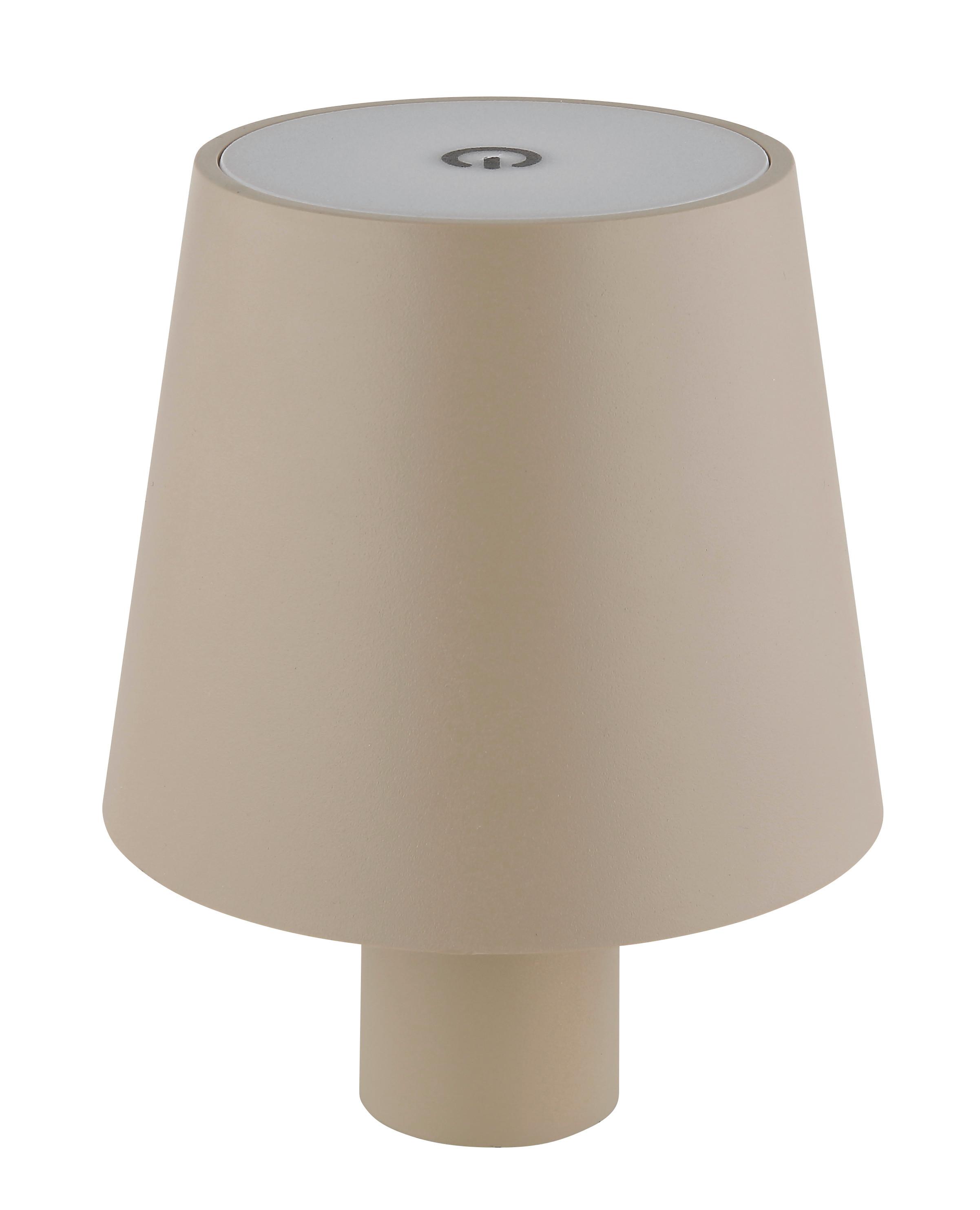 Akku-Tischleuchte 58438ss für Flaschenhals 3cm - Sandfarben, Trend, Kunststoff/Metall (10,6/13cm) - Globo