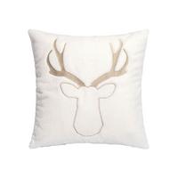 DEKORAČNÍ POLŠTÁŘ MONTE - bílá/šedohnědá, textil (45/45cm) - Mömax