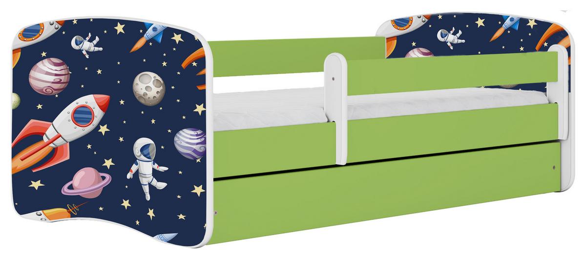 Kinder-/Juniorbett Babydreams inkl. Matratze 80x160 - Birkefarben/Weiß, MODERN, Holz/Holzwerkstoff (80/160cm) - MID.YOU