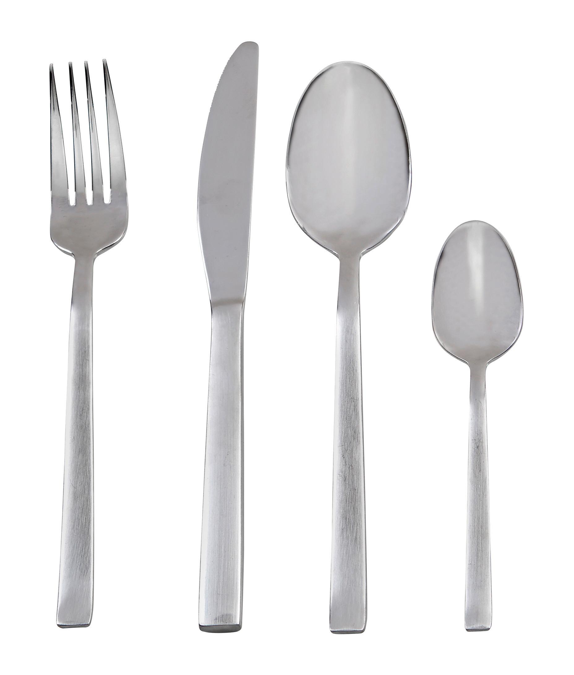 Besteckset 24-Teilig Isabell für 6 Personen - Edelstahlfarben, ROMANTIK / LANDHAUS, Metall - James Wood